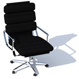 Executive Office Chair 3D Object | FREE Artlantis Objects Download
